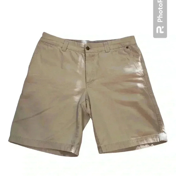 Columbia Mens 34x10 Beige Hiking Cargo Shorts - Picture 1 of 4